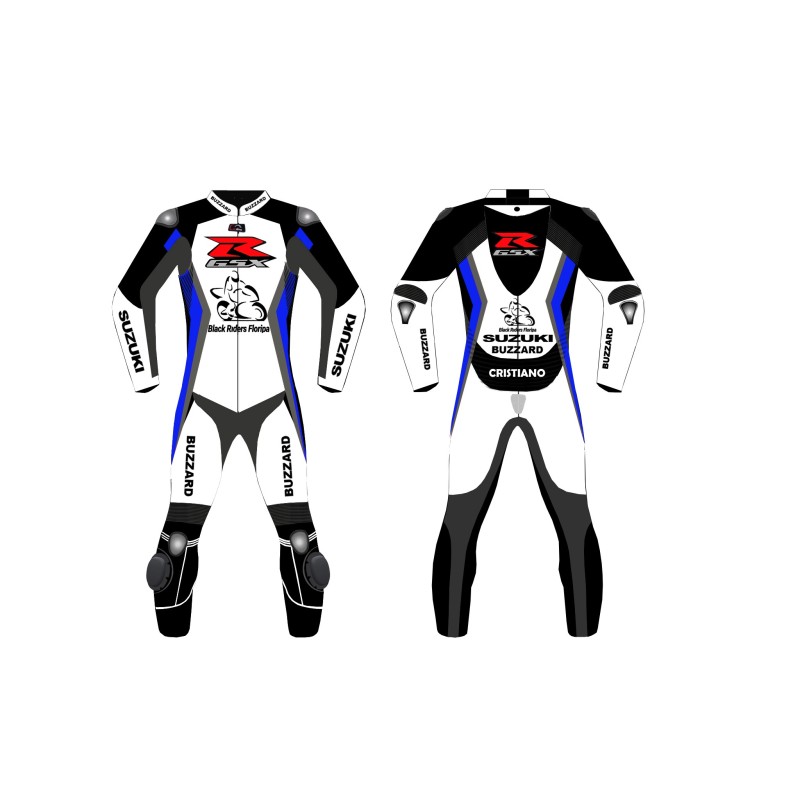 SUZUKI GSX CUSTOMIZED MOTORCYCLE LEATHER RACING SUIT