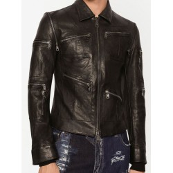 Lambskin Leather Biker Jacket For Men and Women Biker Leather Jackets