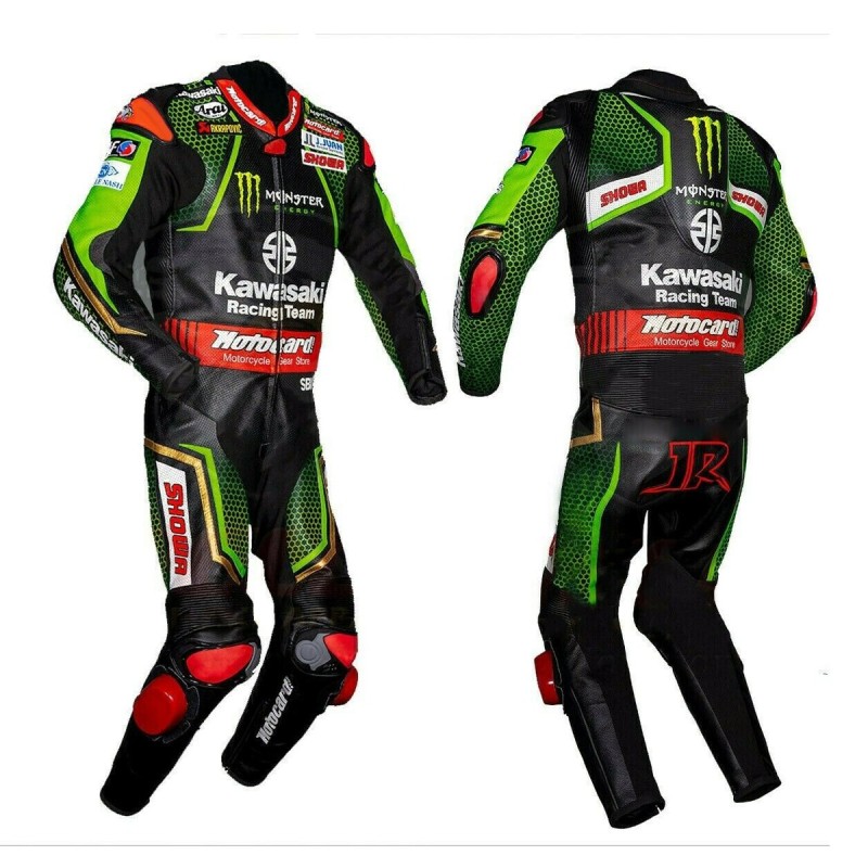 JONATHAN REA Kawasaki Motorcycle / Motorbike Leather Racing Suit