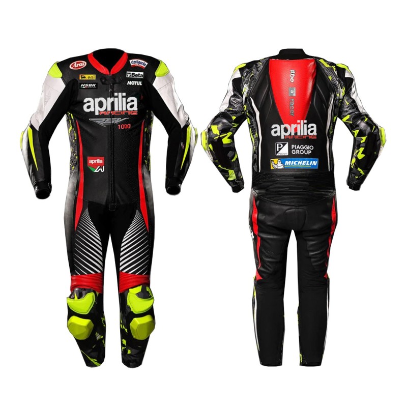 APRILIA MOTORBIKE MOTORCYCLE LEATHER RACING SUIT