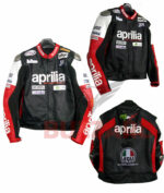 APRILIA Motorcycle / Motorbike Leather Racing Jacket - Image 2