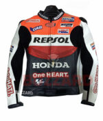 HONDA REPSOL ONE HEART MOTORCYCLE LEATHER RACING JACKET