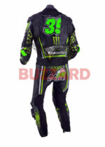 Kawasaki Custom Made Motorcycle Cowhide Leather Racing Suit - Image 2