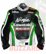 Kawasaki Ninja Motocard Motorcycle Leather Racing Jacket – Premium Motorbike Rider Jacket