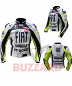 YAMAHA FIAT PETRONA MOTORCYCLE LEATHER RACING JACKET - Image 2