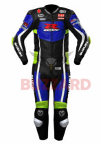 SUZUKI GSX R MOTORCYCLE LEATHER RACING SUIT BIKER LEATHER RACE SUIT