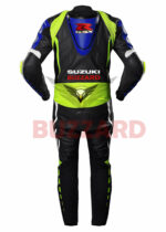 SUZUKI GSX R MOTORCYCLE LEATHER RACING SUIT BIKER LEATHER RACE SUIT - Image 2