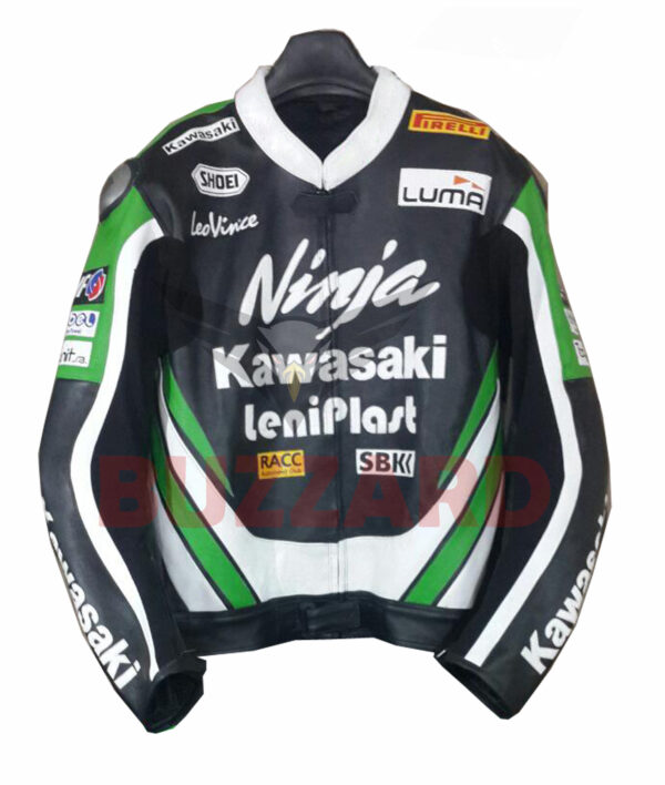 Kawasaki Ninja Motorcycle Leather Racing Jacket – Premium Quality Kawasaki Leather Jacket Motorbike Rider Jacket